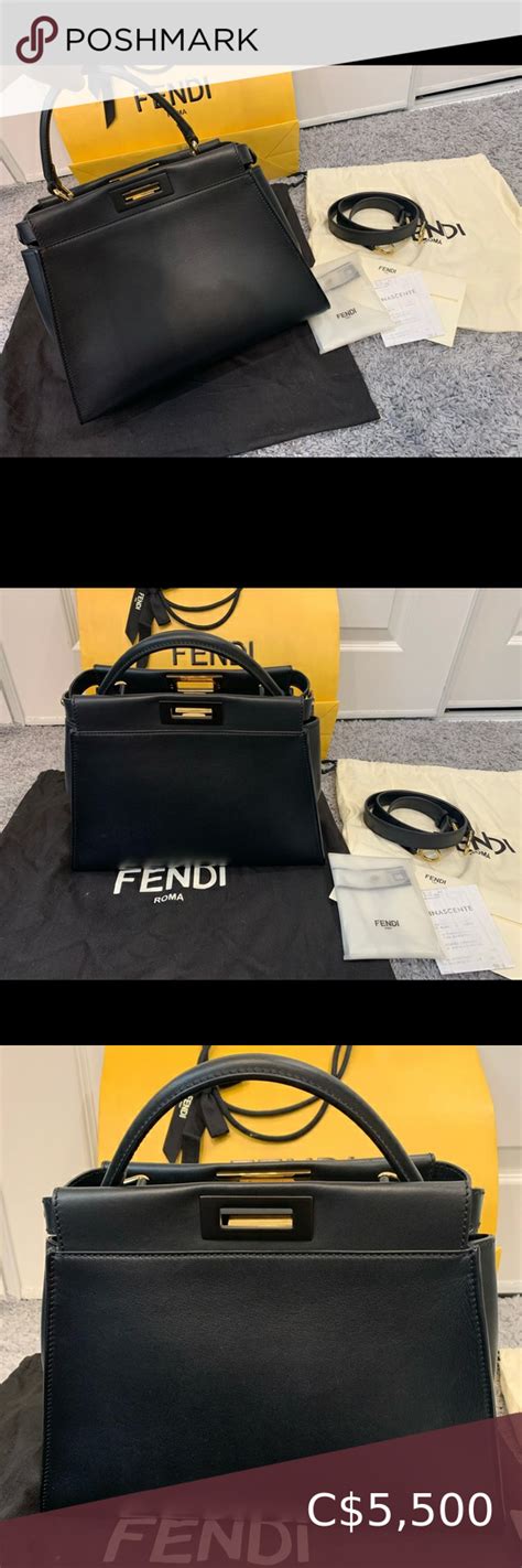 fendi peekaboo interior|fendi peekaboo satchel.